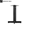 Rockless Table patented pendulum table base for restaurants. Wobble-free restaurant table base dining height made in USA