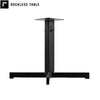 Rockless Table patented pendulum table base for restaurants. Wobble-free restaurant table base dining height made in USA
