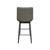 Oak Street Manufacturing Amata Barstool charcoal vinyl bucket seat commercial bar height indoor