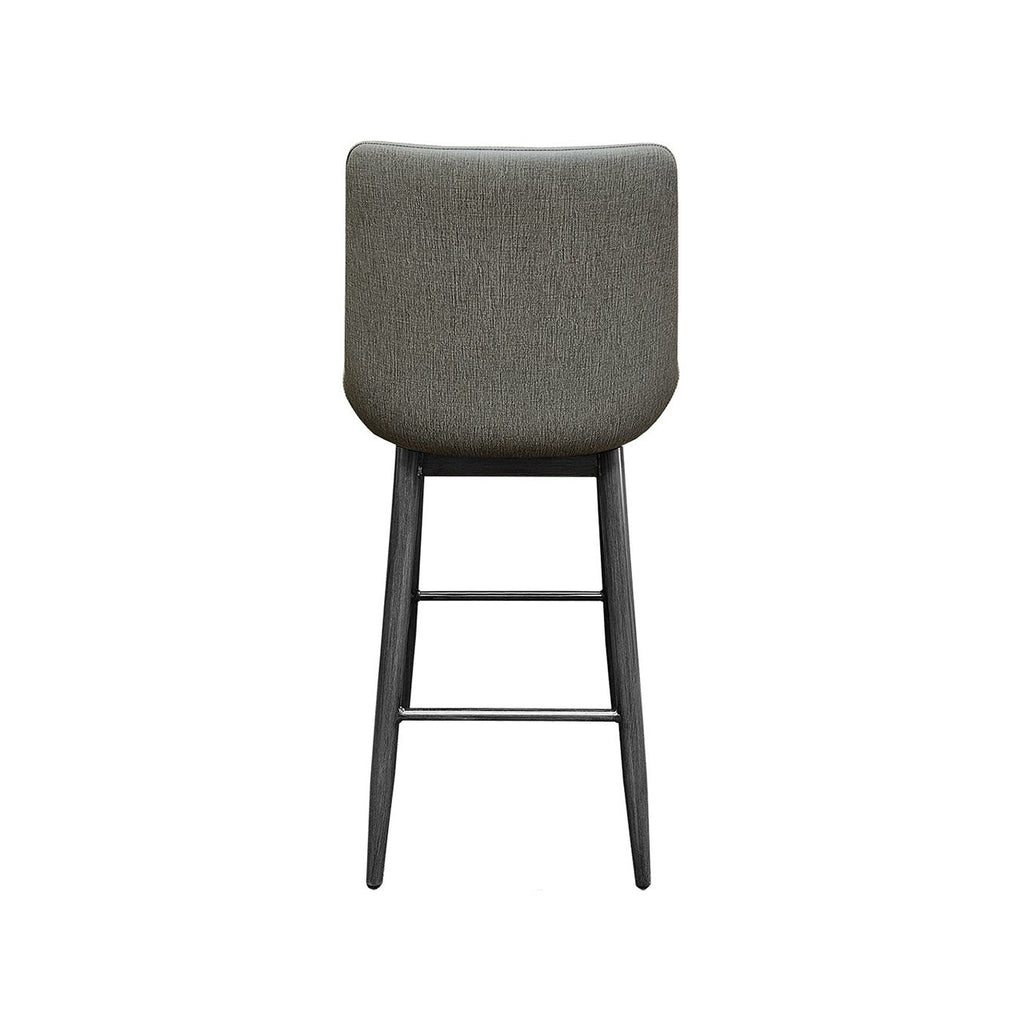 Oak Street Manufacturing Amata Barstool charcoal vinyl bucket seat commercial bar height indoor