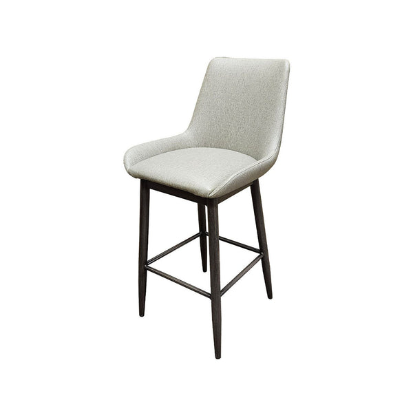 Oak Street Manufacturing Amata Barstool light moss vinyl bucket seat commercial bar height indoor