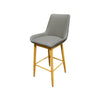 Oak Street Manufacturing Amata Barstool charcoal vinyl bucket seat commercial bar height indoor
