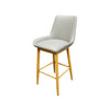 Oak Street Manufacturing Amata Barstool light moss vinyl bucket seat commercial bar height indoor