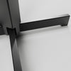 Rockless Table patented pendulum table base for restaurants. Wobble-free restaurant table base dining height made in USA