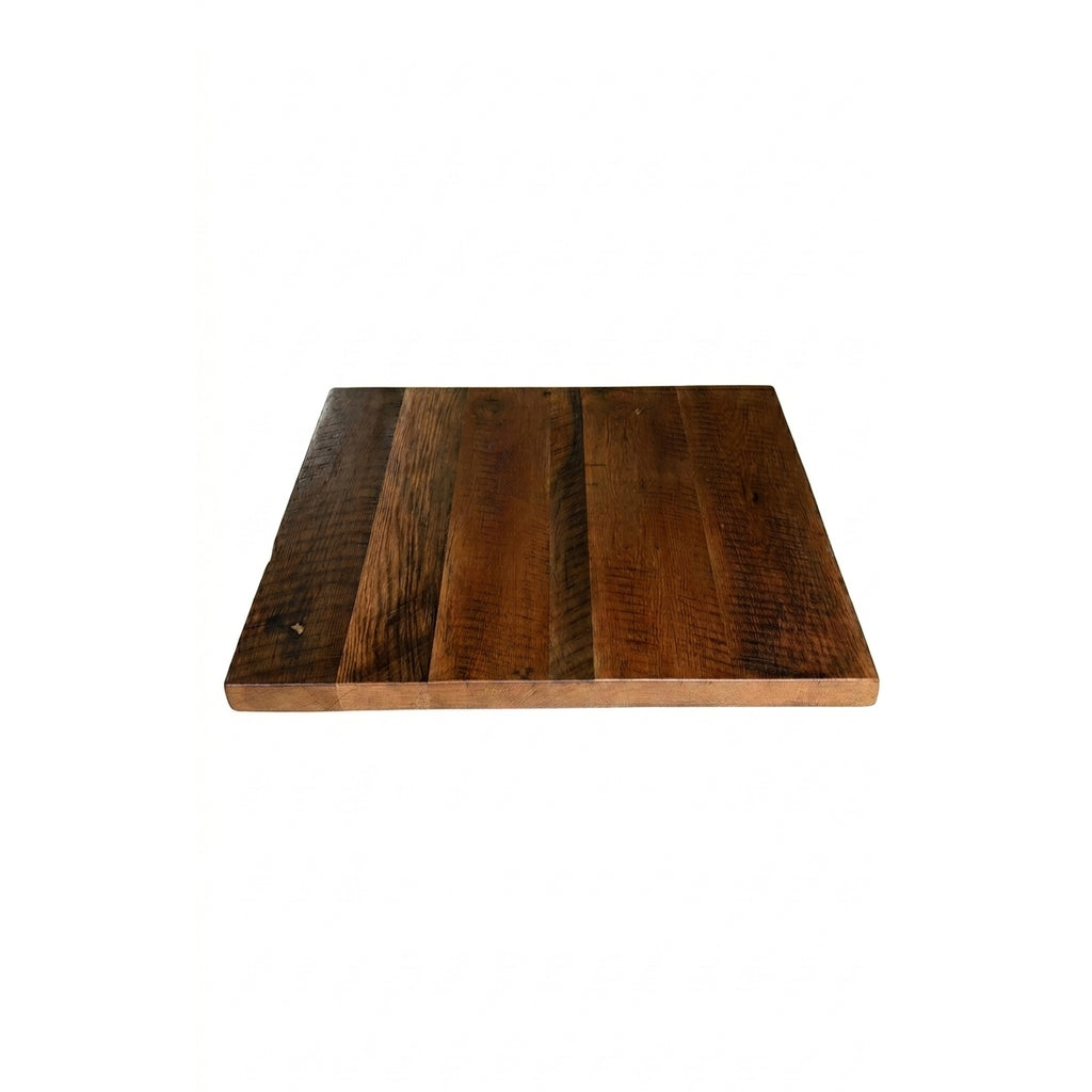 Reclaimed Barnwood 1.75 inch solid wood table top Natural finish Amish handcrafted USA