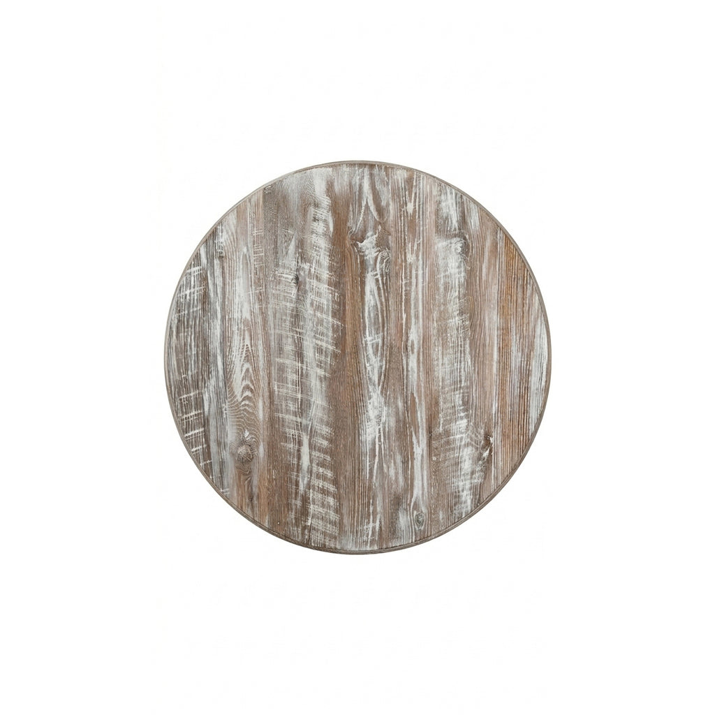 Reclaimed Barnwood 1.75 inch solid wood table top Whitewash finish Amish handcrafted USA