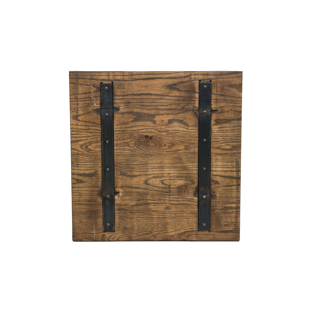 Red Oak table top dark walnut stain Amish handcrafted commercial restaurant