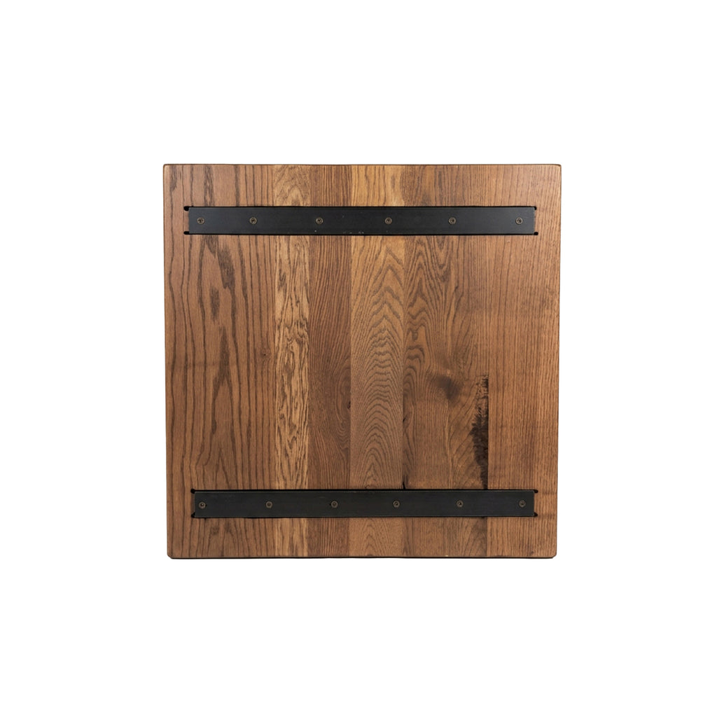 Red Oak table top Provincial stain Amish handcrafted commercial restaurant