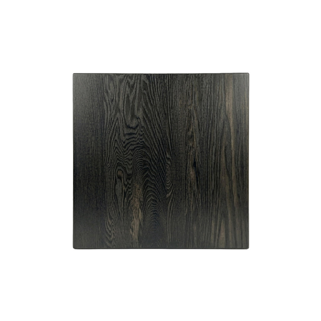 Red Oak table top black stain Amish handcrafted commercial restaurant