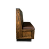 Reserve Booth Solid wood restaurant commercial booth Amish made in USA. Nassimi vinyl foam padded seat. Custom made