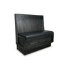 Reserve Booth Solid wood restaurant commercial booth Amish made in USA. Nassimi vinyl foam padded seat. Custom made