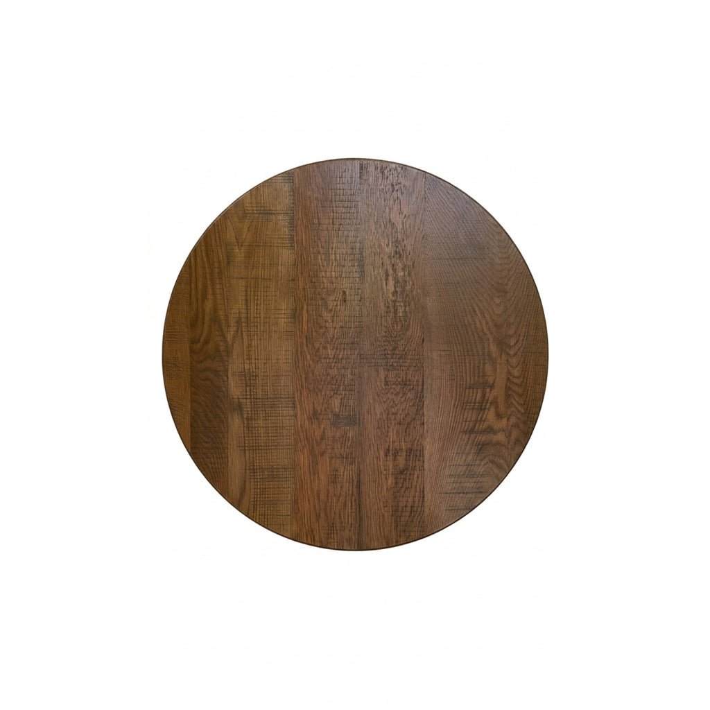 White Oak 1.75 inch solid wood table top Husk stain Amish handcrafted USA