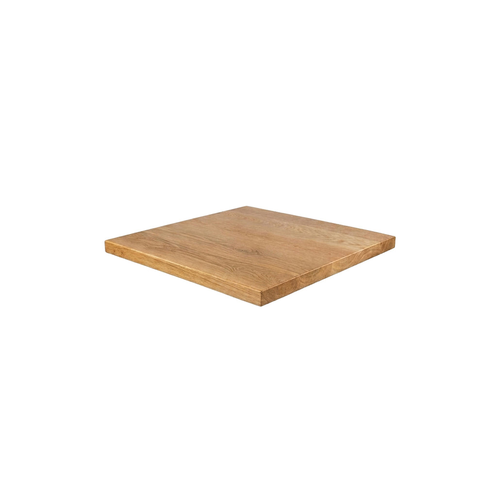 White Oak 1.75 inch solid wood table top Natural stain Amish handcrafted USA
