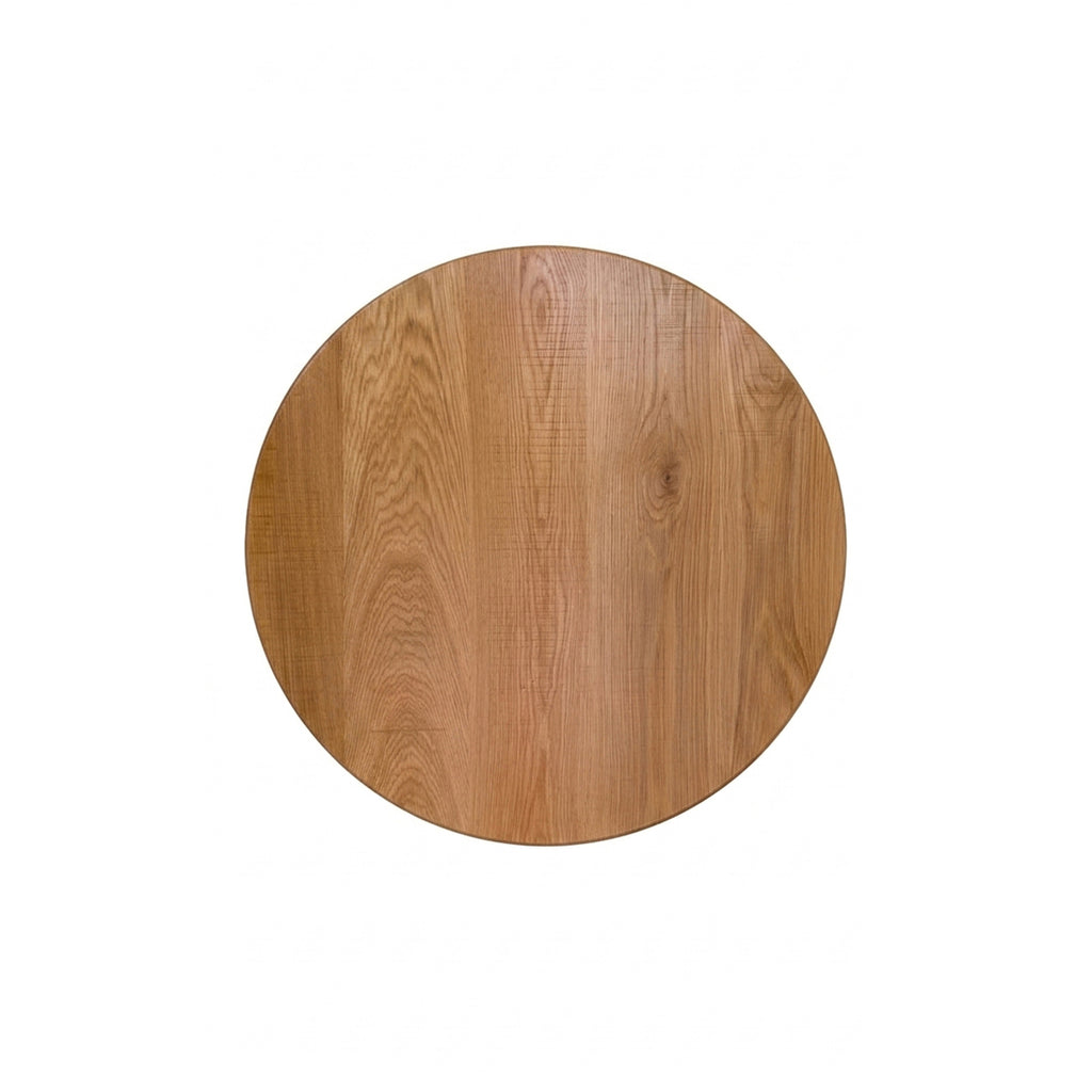 White Oak 1.75 inch solid wood table top Natural stain Amish handcrafted USA